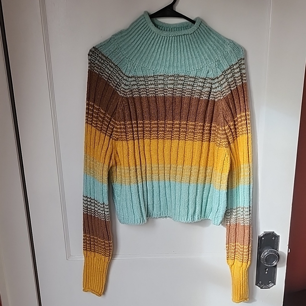 BDG Mock Neck Cropped Sweater